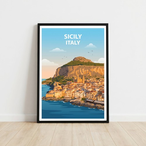 Sizilien italien reise poster - reise,