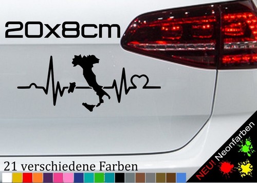 Herzschlag italien aufkleber - herzschlag,