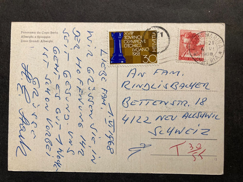 Italien 1968 ferienkarte - italien,