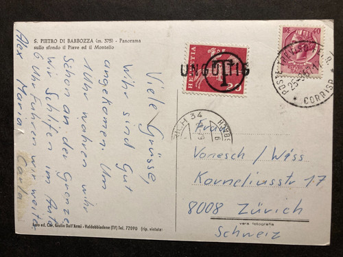 Italien 1967 ferienkarte - italien,