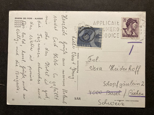 Italien 1967 ferienkarte - italien,