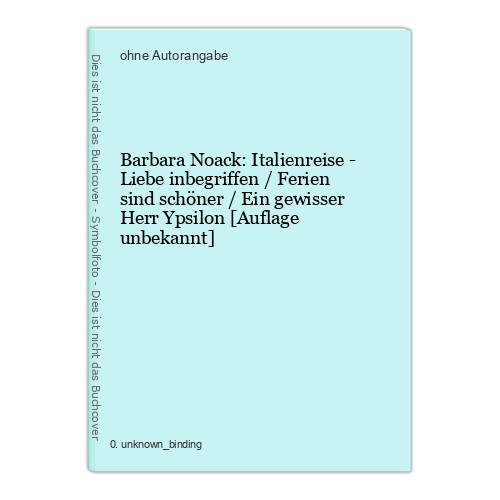 Barbara noack italienreise - barbara, noack: