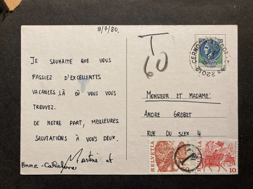 Italien 1980 ferienkarte - italien,
