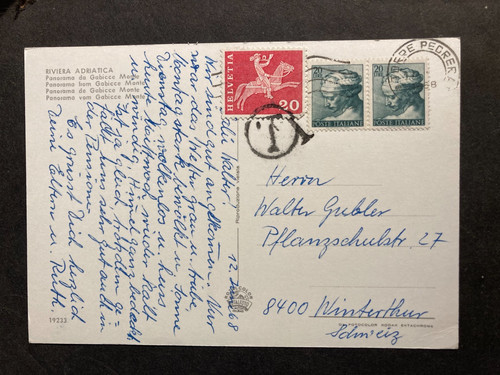 Italien 1968 ferienkarte - 1968,