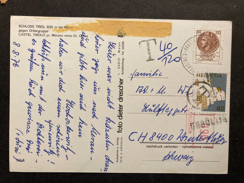 Italien 1976 ferienkarte - italien,